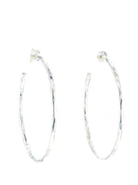 Silver Nui Hoop Earring