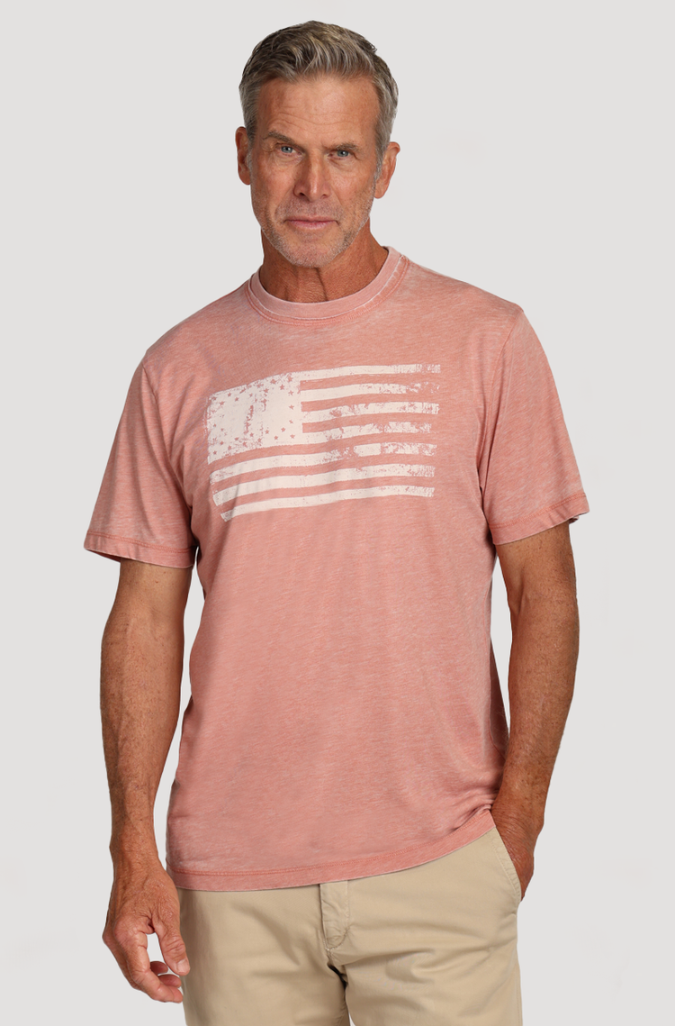 True Grit Vintage Screen SS Raw Edge Tee