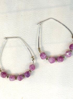 Red Bench Lilac Hoop