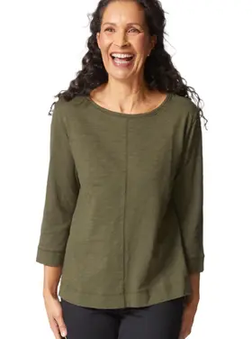 Habitat Cotton Pebble Coverstitch Boatneck