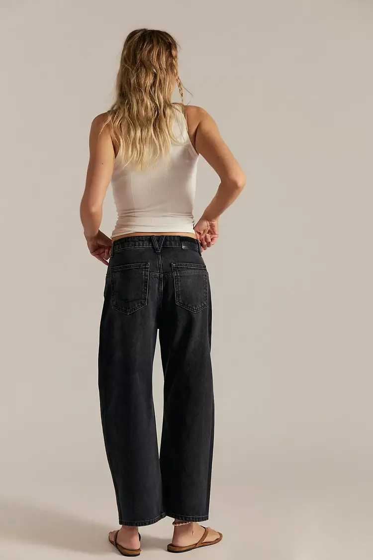 Free People Deep Trance Dropped BF Jeans