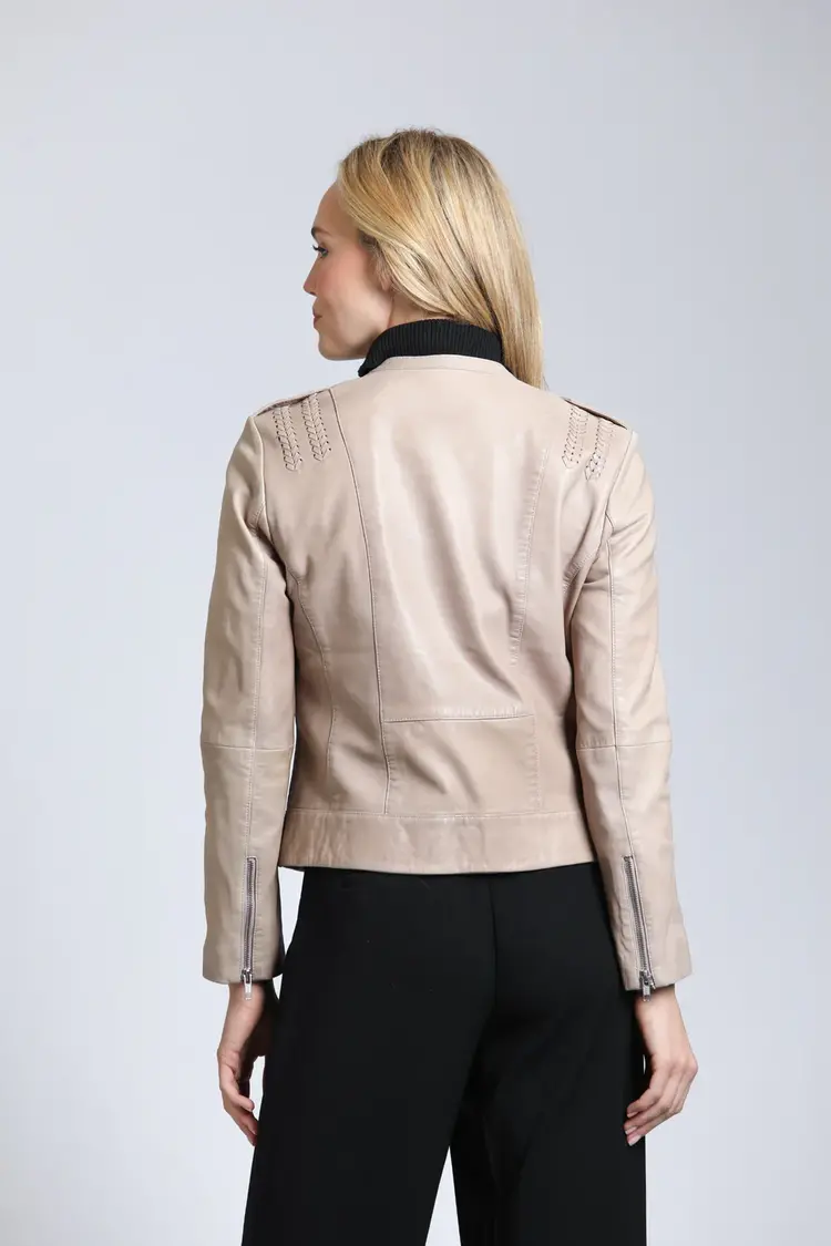 Classic Zip Front Jacket w/Braid Detail