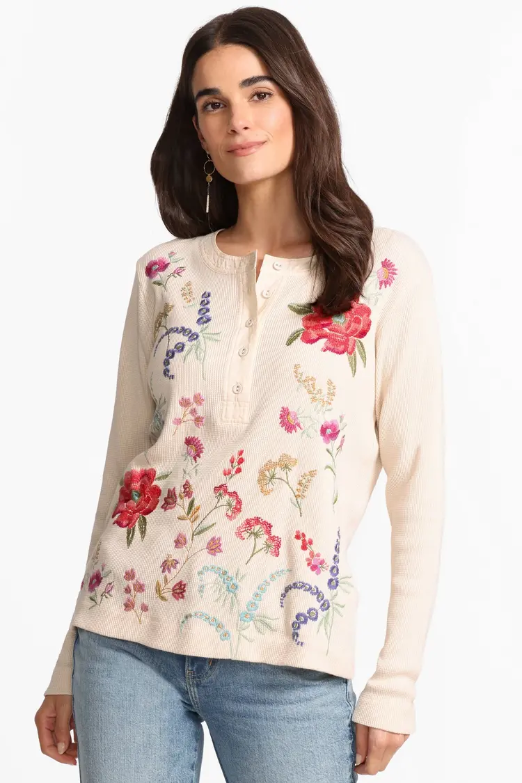 Johnny Was Mixed Media Thermal- Mayra