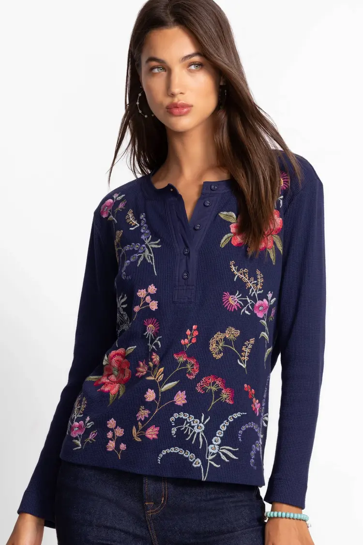 Johnny Was Mixed Media Thermal- Mayra