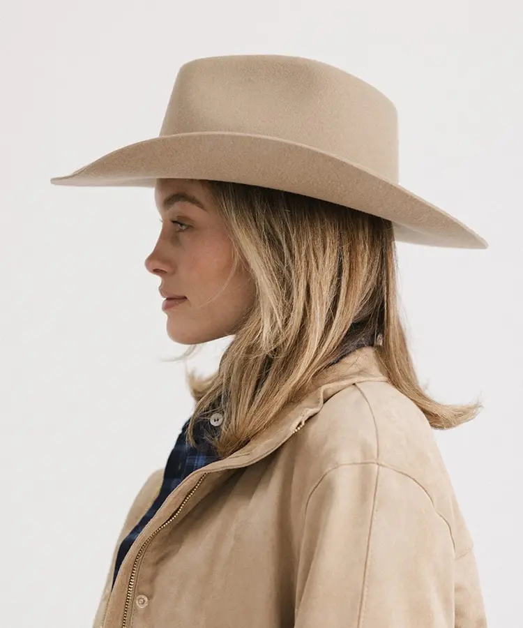 Gigi Pip Dean Pinched Crown Western Hat