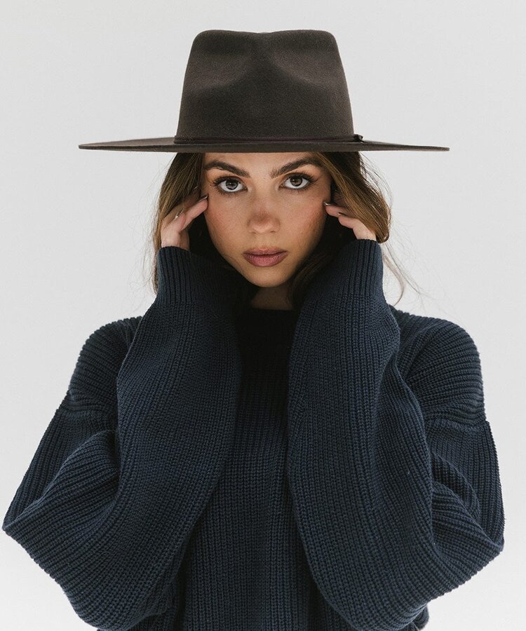 Gigi Pip Emery Teardrop Fedora