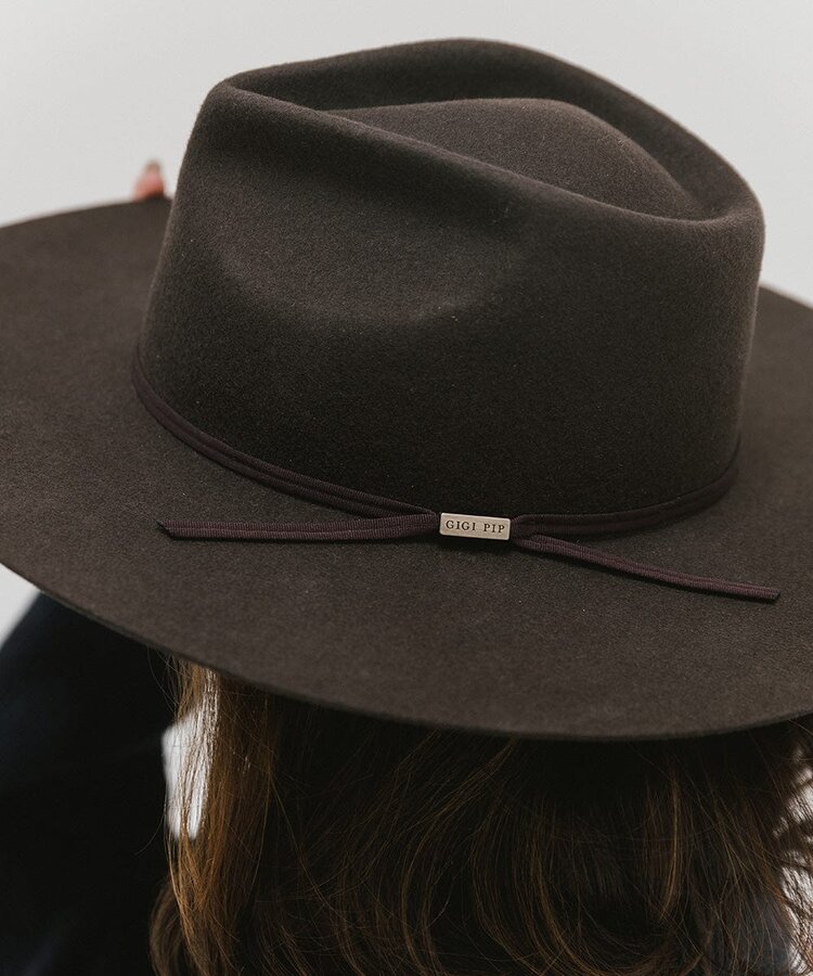 Gigi Pip Emery Teardrop Fedora
