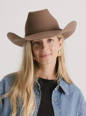 Gigi Pip Shane Brick Top Wester Hat