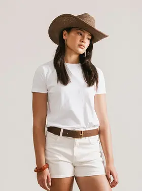 Gigi Pip Ames Packable Straw Cowboy Hat
