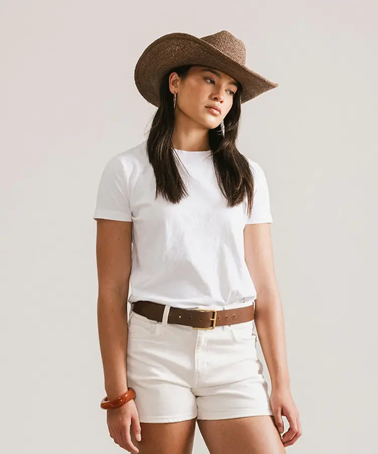 Gigi Pip Ames Packable Straw Cowboy Hat