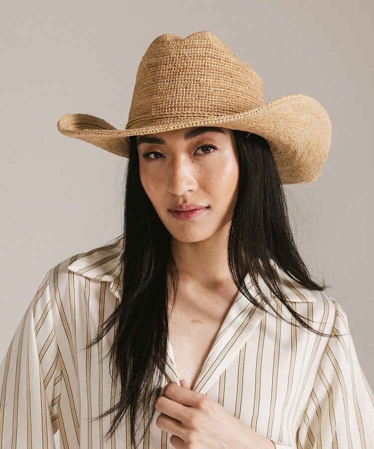 Gigi Pip Ames Packable Straw Cowboy Hat