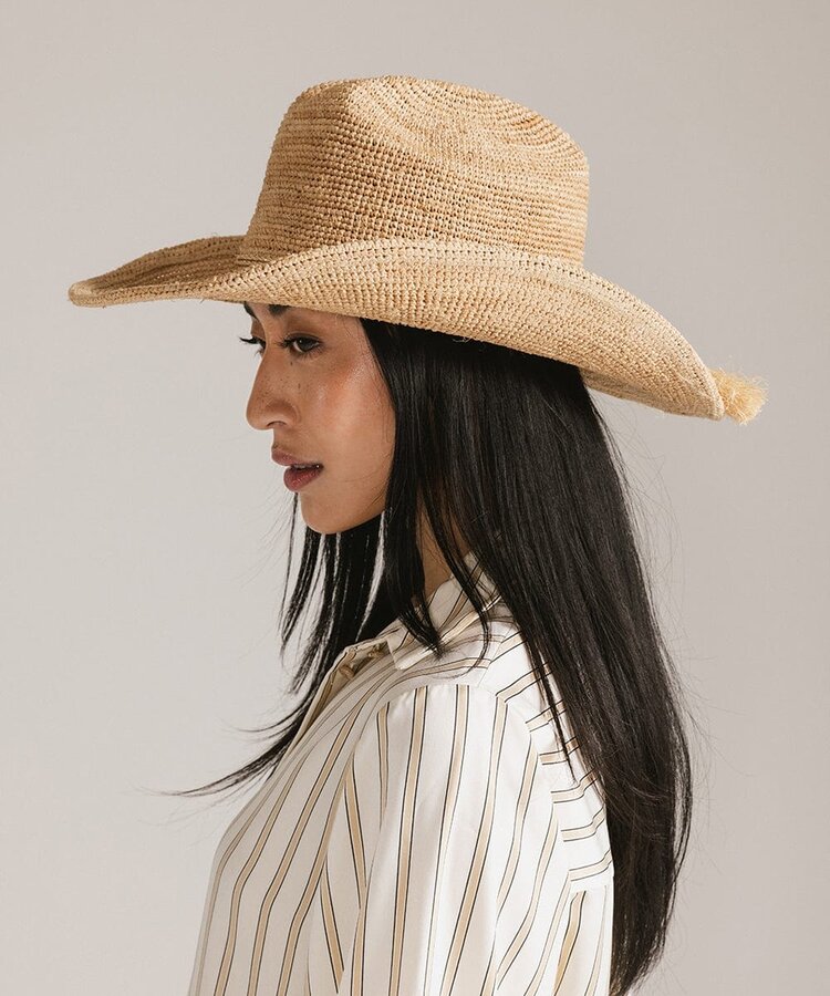 Gigi Pip Ames Packable Straw Cowboy Hat
