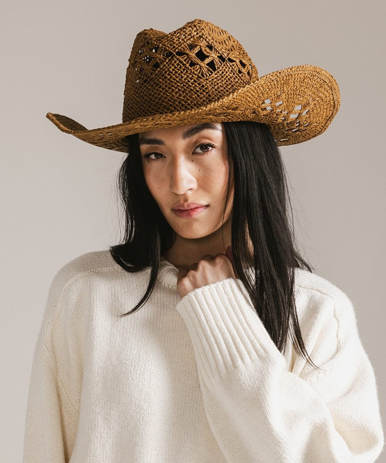 Gigi Pip Hat Gigi Pip Codi Western in Natural - Bliss Boutiques main image 3