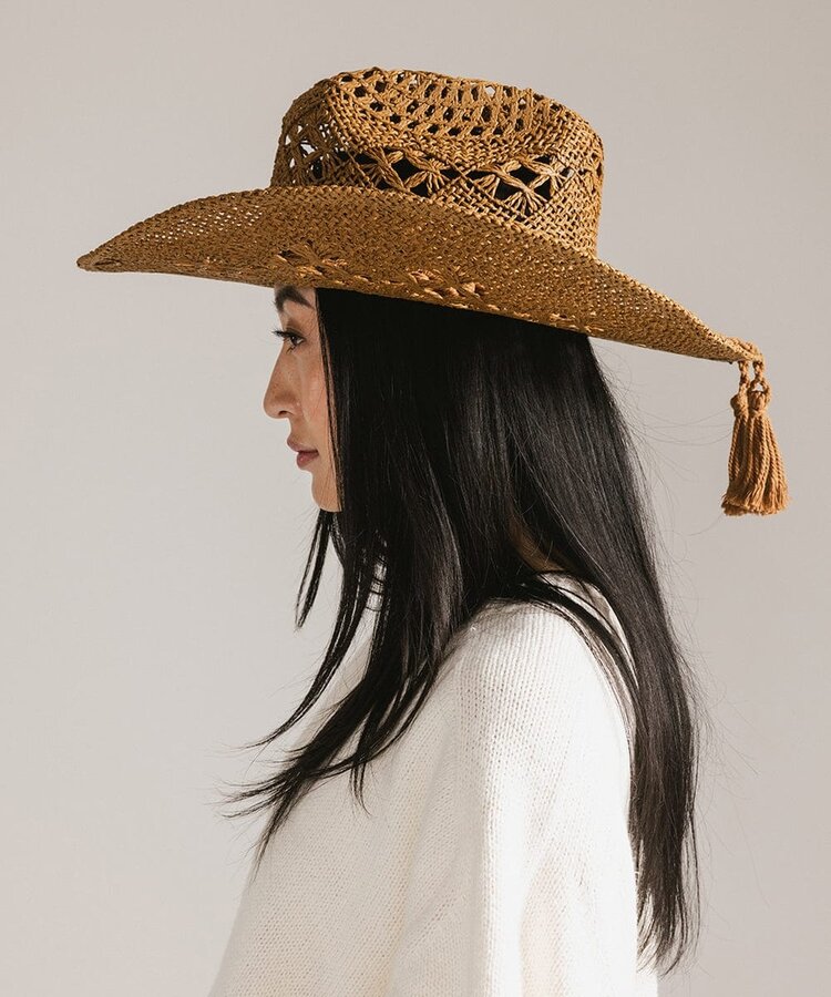 Gigi Pip Remy Vented Straw Cowboy Hat