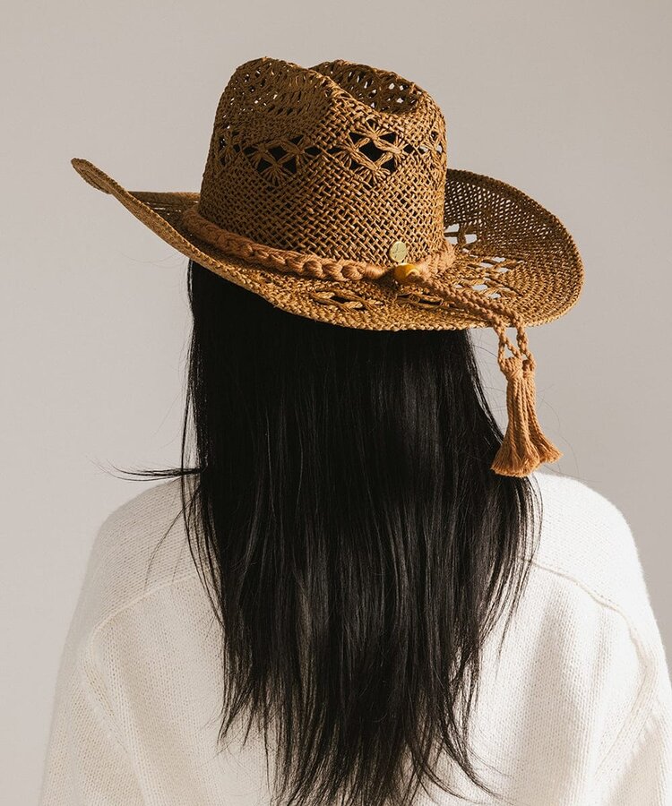 Gigi Pip Remy Vented Straw Cowboy Hat