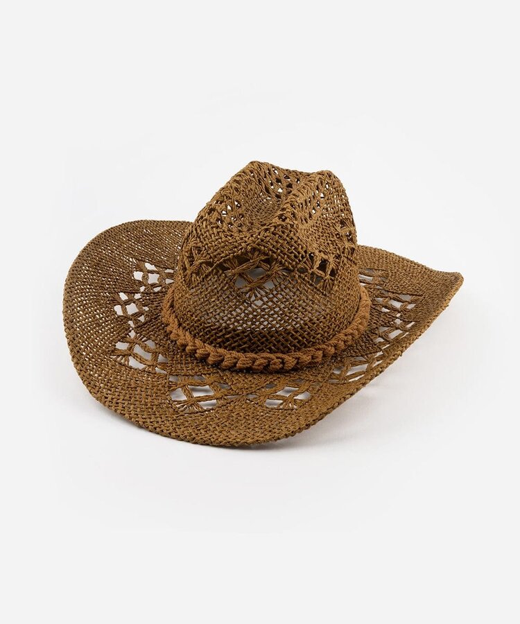 Gigi Pip Remy Vented Straw Cowboy Hat