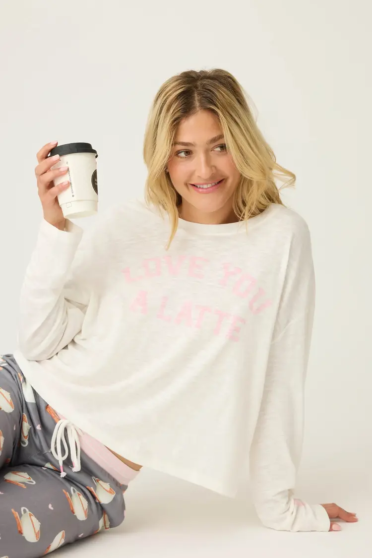 PJ Salvage Long Sleeve Love You a Latte