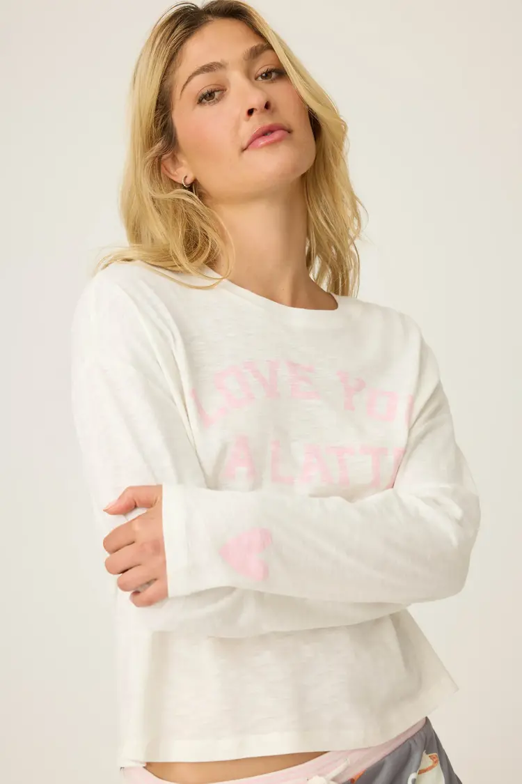 PJ Salvage Long Sleeve Love You a Latte