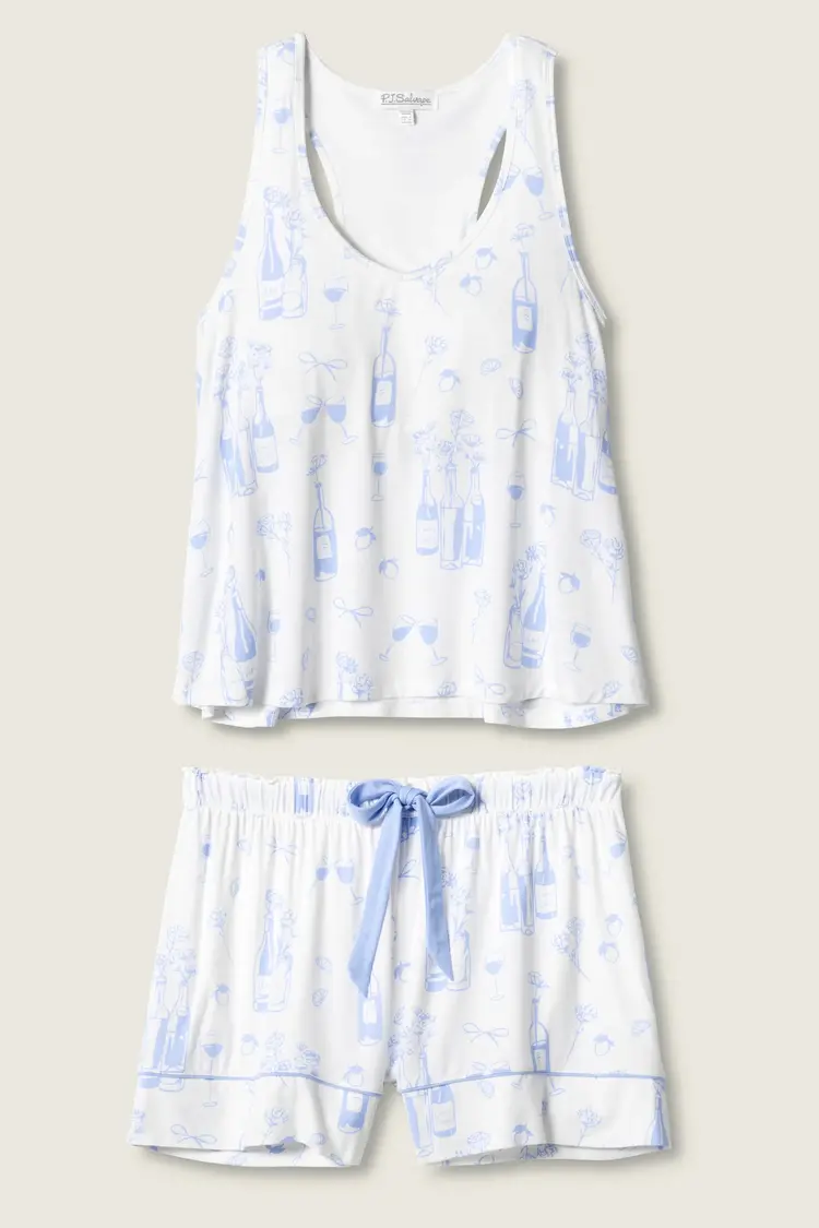 PJ Salvage Short PJ Set Parisian Dreams