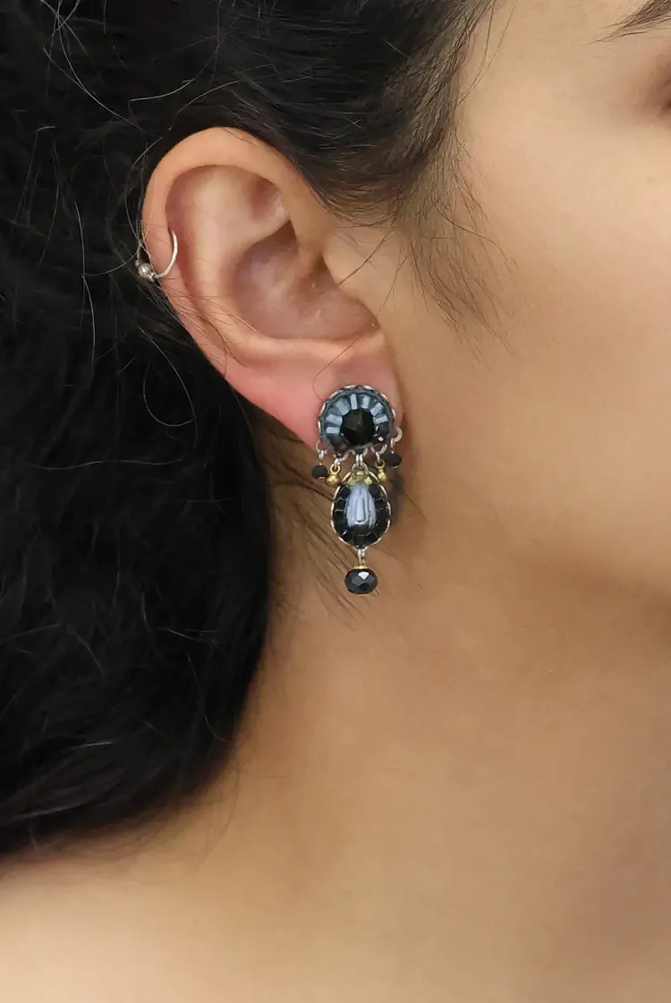 Ayala Bar/ IsArt Ayesha Indigo Summit Earring