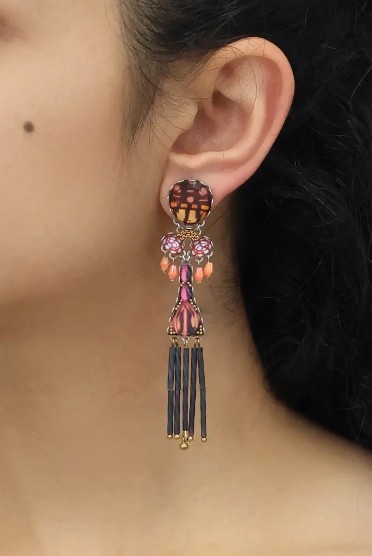 Ayala Bar/ IsArt Trafelle Rosy Clay Earring