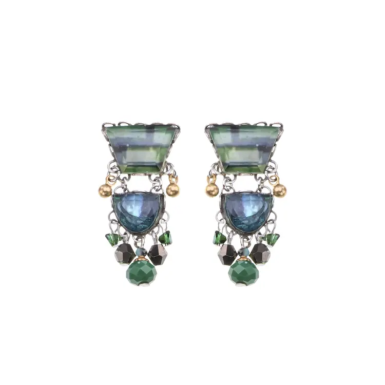 Ayala Bar/ IsArt Everelle Emerald Reflection Earring