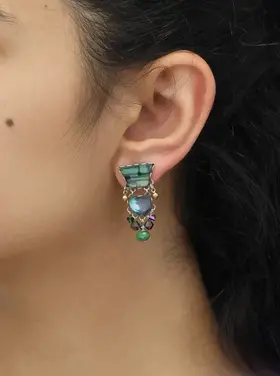 Ayala Bar/ IsArt Everelle Emerald Reflection Earring
