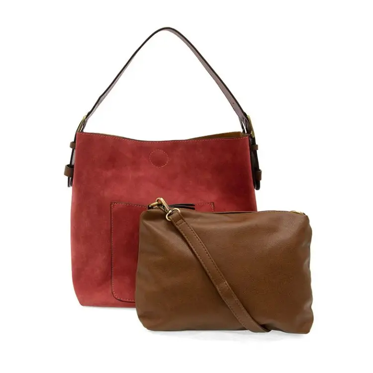 Joy Susan Faux Suede Hobo Style Bag