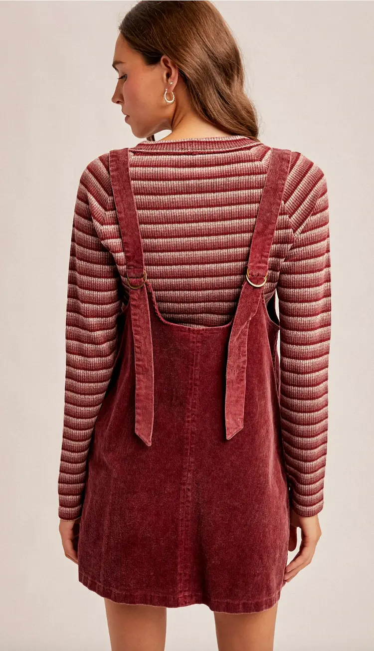Corduroy Pinafore Dress