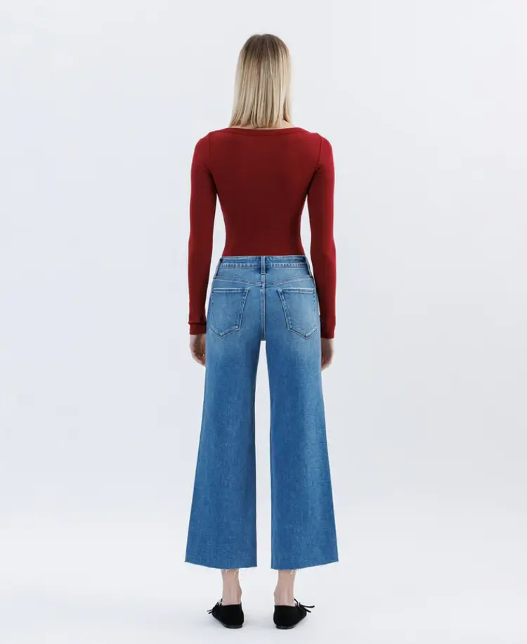 Flying Monkey High Rise Crop Slime Wide