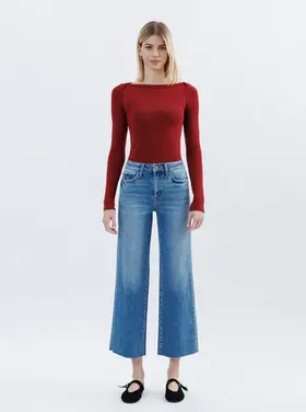 Flying Monkey High Rise Crop Slime Wide