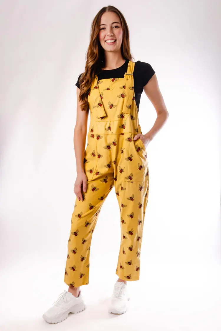 Golden Bees Overalls