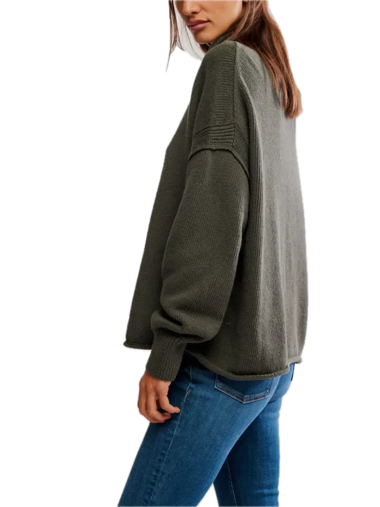 Free People WTF Torres Roll Neck Sweater