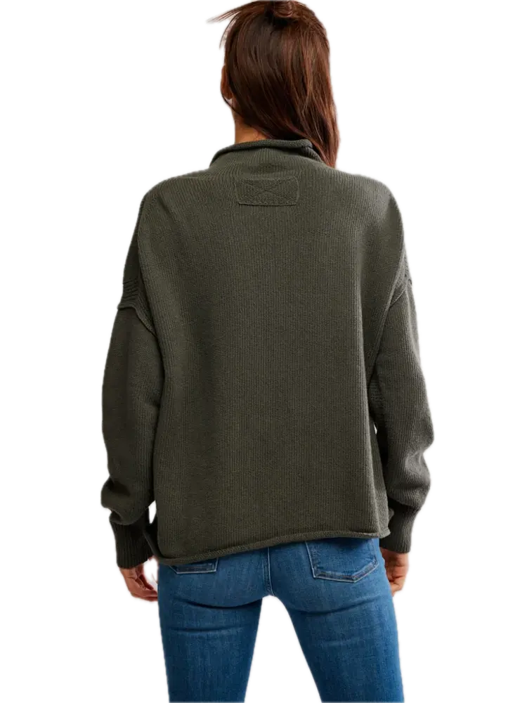 Free People WTF Torres Roll Neck Sweater