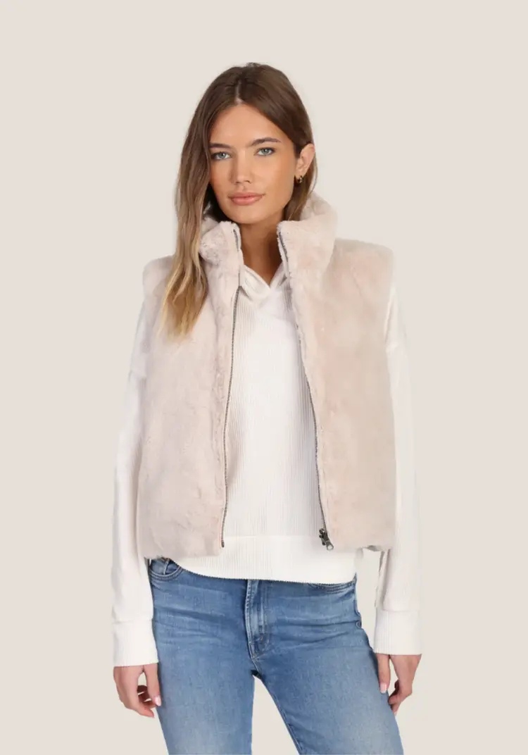 CLASSIC FUR VEST REVERS W PKT