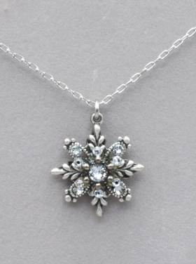 Firefly Snowflake Pendant Silver