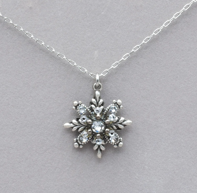 Firefly Snowflake Pendant Silver