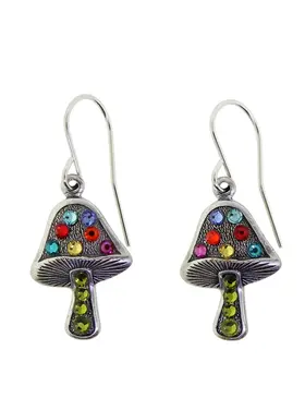 Firefly Psychadelic Mushroom Earring Multicolor