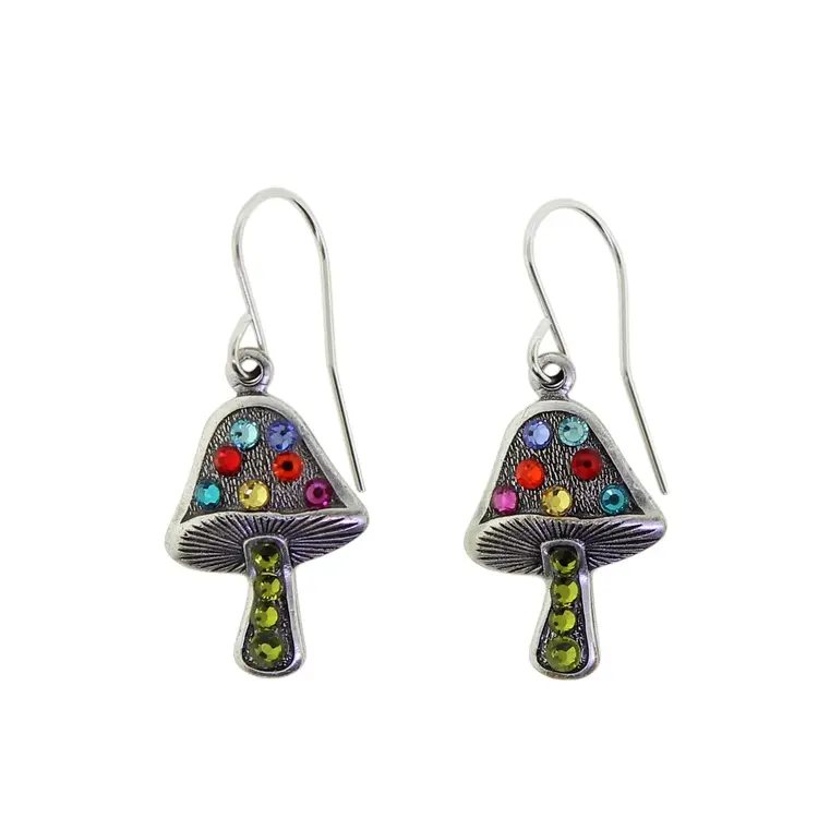 Firefly Psychadelic Mushroom Earring Multicolor