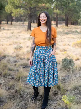 Effies Heart Sojourn Skirt, Library Print