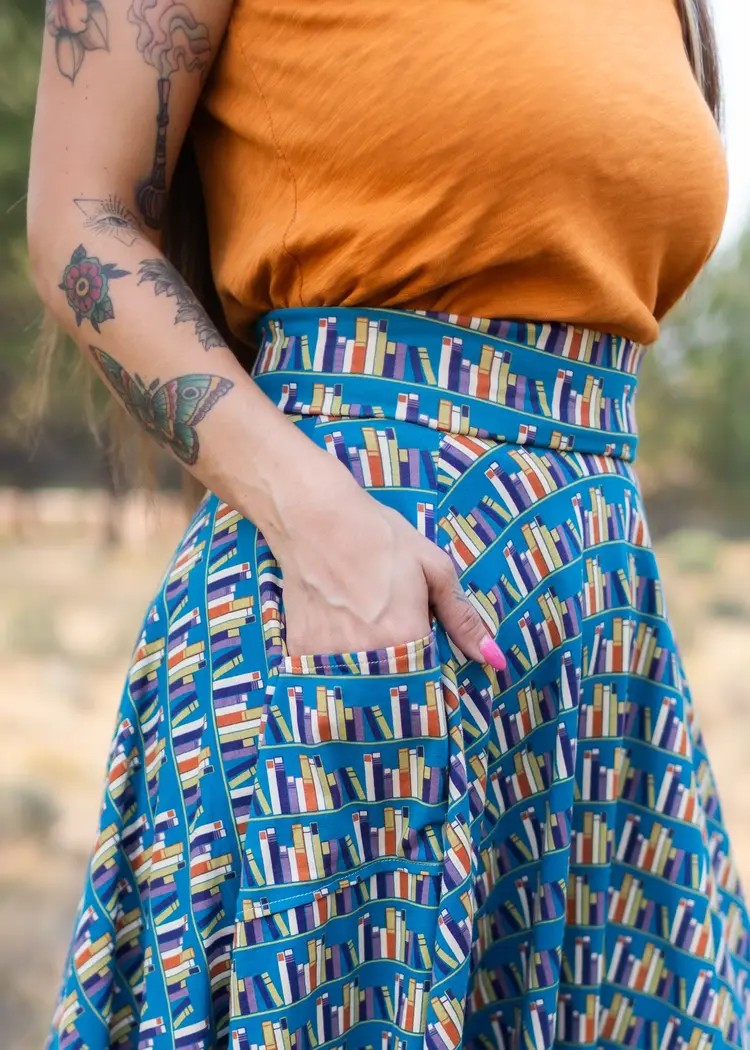 Effies Heart Sojourn Skirt, Library Print