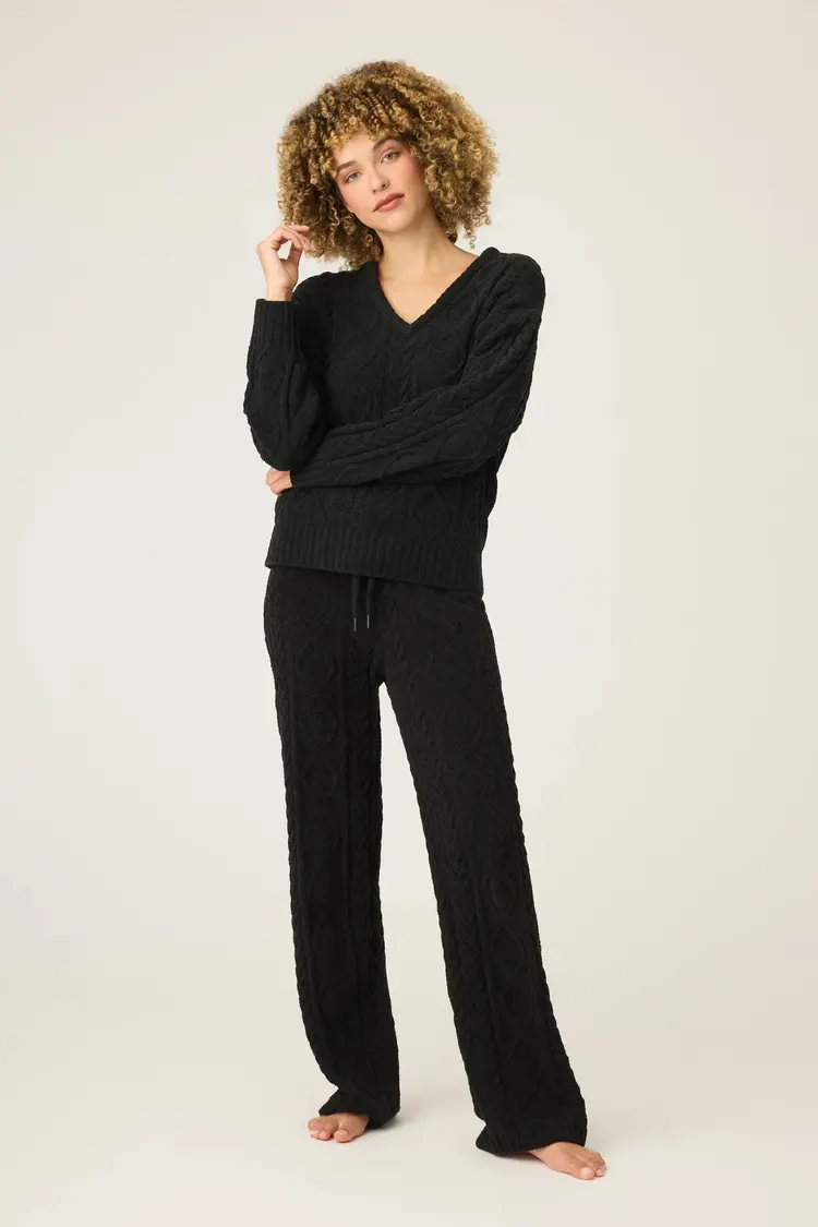 PJ Salvage L/S Cozy Chenille V Sweater