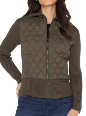 Liverpool Long Slv Zip Front Jacket