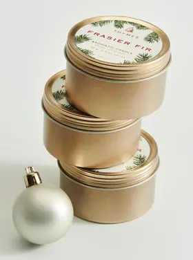 Thymes FFr Poured Candle, Travel Tin,