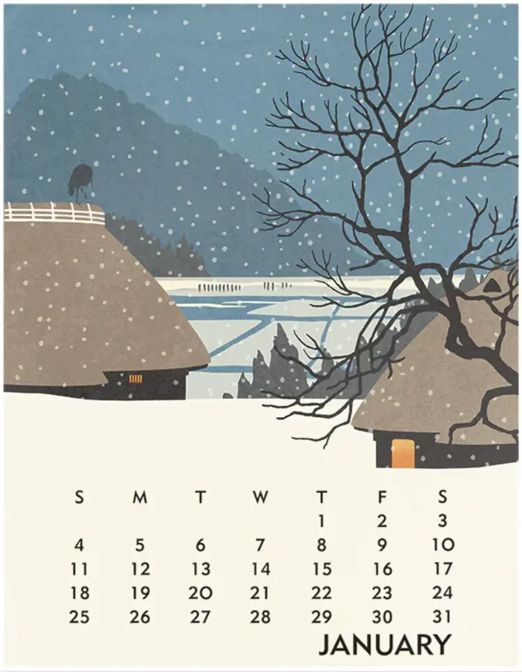 Linnea 2026 Desktop Calendar