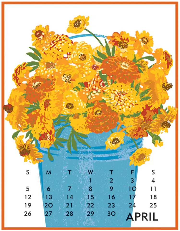 Linnea 2026 Desktop Calendar