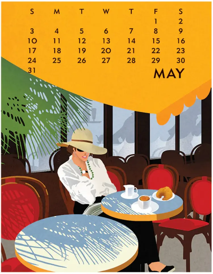 Linnea 2026 Desktop Calendar