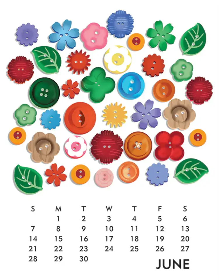 Linnea 2026 Desktop Calendar