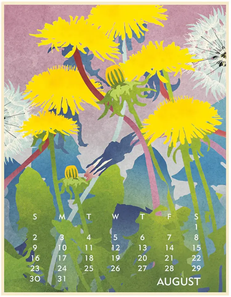 Linnea 2026 Desktop Calendar