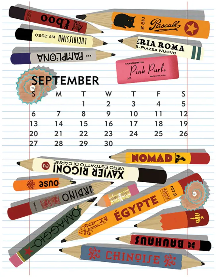 Linnea 2026 Desktop Calendar